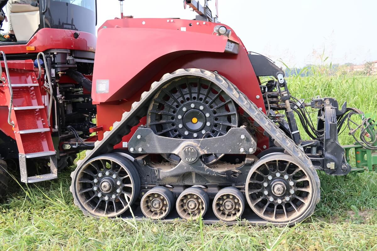 Il nuovo cingolo del Case IH Quadtrac 715 con dimensioni maggiori per un minor compattamento del suolo